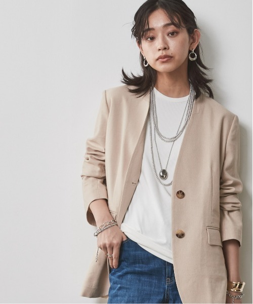 CHIC STYLE（シックスタイル）の「＜大きいサイズ＞アメリカンスリーブタンクトップ シックスタイル（タンクトップ・レディース・ブラック/オフホワイト/ブルー・L/LL/3L/4L/5L）」の17枚目の写真