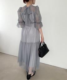 OLIVE des OLIVE | ドットチュールワンピース 1041180110(ドレス)