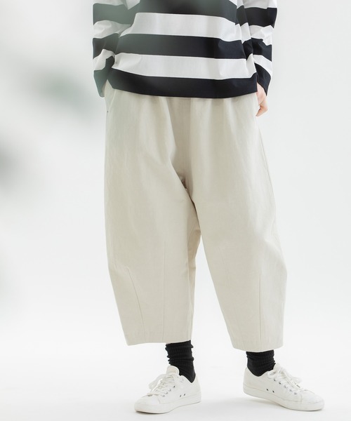 【★新品★】nop de nod ノップ ドゥ ノッド／リネンコットンパンツ nop de nod（ノップドゥノッド）の「Pomme リネンコットン裾