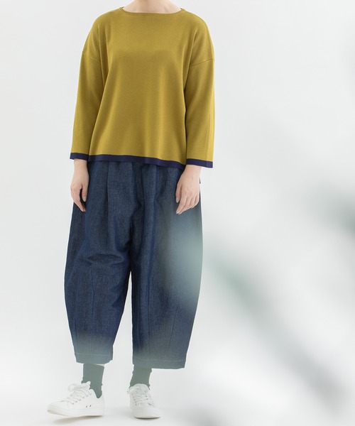 新品　nop de nod ノップドゥノッド　コットンリネンバックヘムロゴパンツ nop de nod（ノップドゥノッド） トートバッグ Laukkuリネンコットン