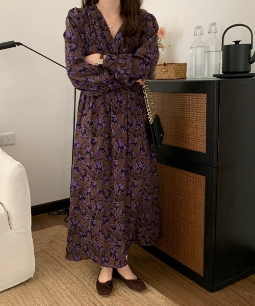 極美品 洗濯可！ケイミー ヴィーナスワンピース 現行 カシュクール ドレス S ワンピース ドレス Vネック カシュクール スリット 黄色 スリム