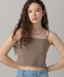 【2024SS】カップ付きクロップドキャミ