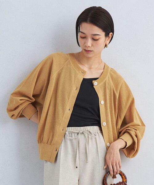 green label relaxing(グリーンレーベルリラクシング)の「忍ばせカーデ 2WAY -ウォッシャブル-(カーディガン/ボレロ・レディース・ベージュ/ケリーグリーン/オフホワイト/ターコイズブルー/ブラック/その他1/その他3/その他2・FREE)」の17枚目の写真