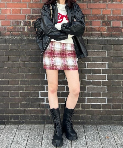 Miniministore（ミニミニストア）の「レースアップミドルブーツ ストームブーツ（ブーツ・レディース・アイボリー/ブラック・25.0cm/24.5cm/24.0cm/23.5cm/23.0cm/22.5cm）」の22枚目の写真