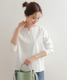 URBAN RESEARCH DOORS | シルケットコットンスリットネックプルオーバー(Tシャツ/カットソー)