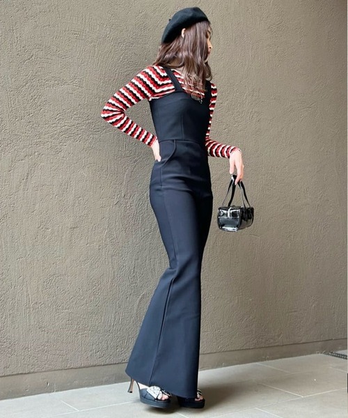 Narcissus（ナルシス）の「デニム/ストレッチオールインワン（つなぎ/オールインワン・レディース・ブラック・FREE）」の13枚目の写真