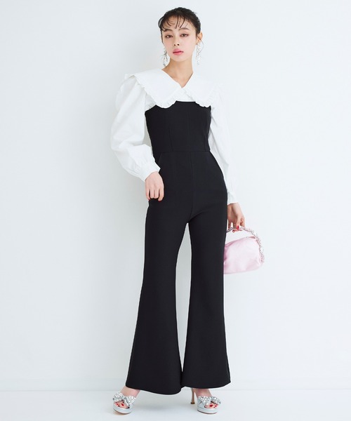 Narcissus（ナルシス）の「デニム/ストレッチオールインワン（つなぎ/オールインワン・レディース・ブラック・FREE）」の16枚目の写真