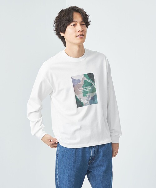 green label relaxing（グリーンレーベルリラクシング）の「＜Phospho Graphica＞グラフィック ロングスリーブ Tシャツ（Tシャツ/カットソー・メンズ・その他2/その他3/その他1・S/M/L）」の2枚目の写真