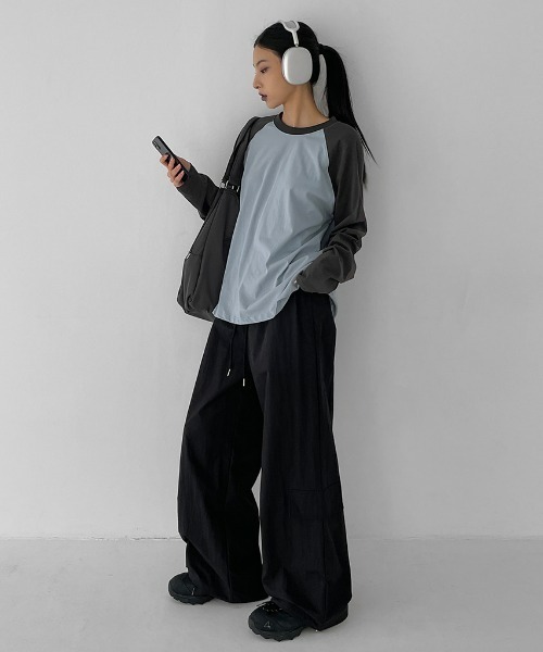 BLACKUP（ブラックアップ）の「[MADE] レッキーカーゴ2WAYバンディングパンツ（カーゴパンツ・レディース・チャコールグレー/ベージュ/ブラック・FREE）」の4枚目の写真