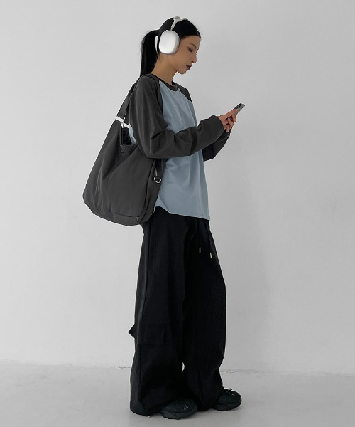 BLACKUP（ブラックアップ）の「[MADE] レッキーカーゴ2WAYバンディングパンツ（カーゴパンツ・レディース・チャコールグレー/ベージュ/ブラック・FREE）」の8枚目の写真