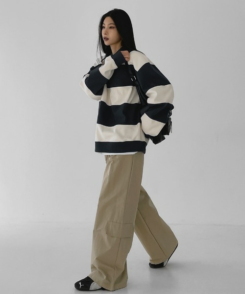 BLACKUP（ブラックアップ）の「[MADE] レッキーカーゴ2WAYバンディングパンツ（カーゴパンツ・レディース・チャコールグレー/ベージュ/ブラック・FREE）」の22枚目の写真