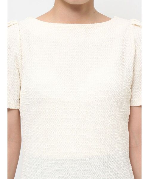 LAGUNAMOON（ラグナムーン）の「クレープカットトップス（Tシャツ/カットソー・レディース・アイボリー/ブラック/グリーン系その他・FREE）」の7枚目の写真