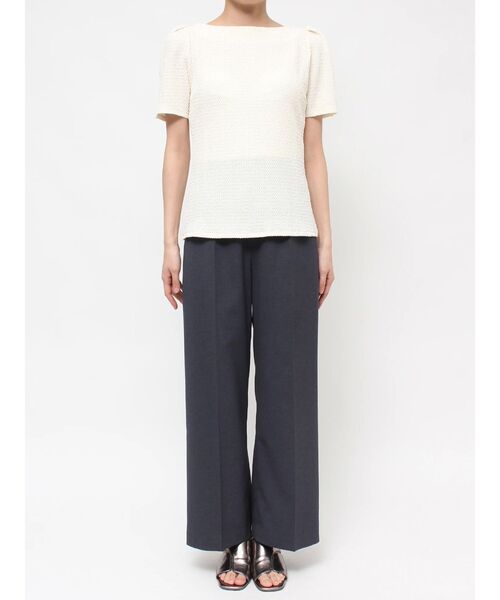 LAGUNAMOON（ラグナムーン）の「クレープカットトップス（Tシャツ/カットソー・レディース・アイボリー/ブラック/グリーン系その他・FREE）」の11枚目の写真