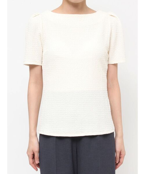 LAGUNAMOON（ラグナムーン）の「クレープカットトップス（Tシャツ/カットソー・レディース・アイボリー/ブラック/グリーン系その他・FREE）」の16枚目の写真