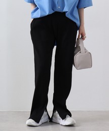 atONE（アットワン）の「atONE 裾スリットストレートカットパンツ（スラックス）」