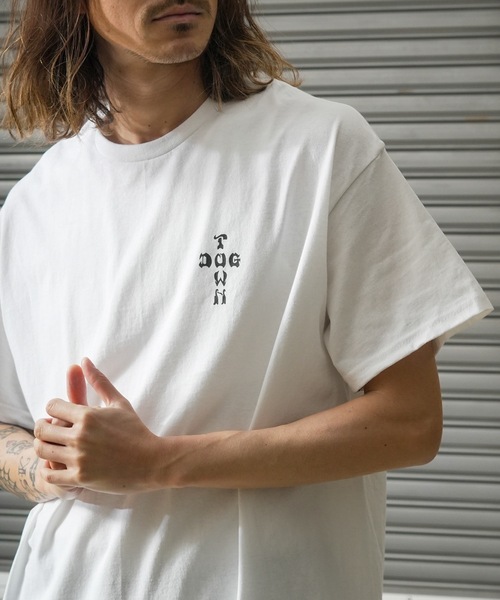 DOGTOWN（ドッグタウン）の「TOKYO S/S T-SHIRTS/ドッグタウン胸ロゴ&バッグプリントスタンダードシルエットTOKYOデザイン半袖カットソー（Tシャツ/カットソー・メンズ・ブラック/ホワイト・MEDIUM/LARGE/X-LARGE）」の11枚目の写真