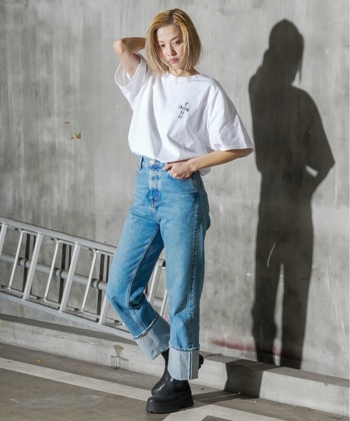 DOGTOWN（ドッグタウン）の「TOKYO S/S T-SHIRTS/ドッグタウン胸ロゴ&バッグプリントスタンダードシルエットTOKYOデザイン半袖カットソー（Tシャツ/カットソー・メンズ・ブラック/ホワイト・MEDIUM/LARGE/X-LARGE）」の12枚目の写真