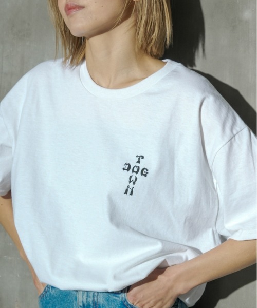 DOGTOWN（ドッグタウン）の「TOKYO S/S T-SHIRTS/ドッグタウン胸ロゴ&バッグプリントスタンダードシルエットTOKYOデザイン半袖カットソー（Tシャツ/カットソー・メンズ・ブラック/ホワイト・MEDIUM/LARGE/X-LARGE）」の17枚目の写真