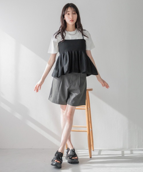 LOWRYS FARM(ローリーズファーム)の「スタイルUPショートパンツ 991948(その他パンツ・レディース・チャコールグレー/ブラック/アイボリー・FREE)」の12枚目の写真