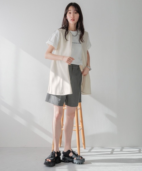 LOWRYS FARM(ローリーズファーム)の「スタイルUPショートパンツ 991948(その他パンツ・レディース・チャコールグレー/ブラック/アイボリー・FREE)」の17枚目の写真