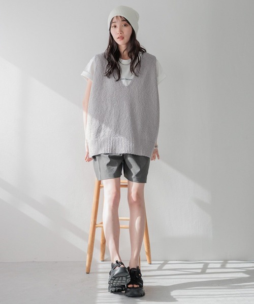 LOWRYS FARM(ローリーズファーム)の「スタイルUPショートパンツ 991948(その他パンツ・レディース・チャコールグレー/ブラック/アイボリー・FREE)」の18枚目の写真