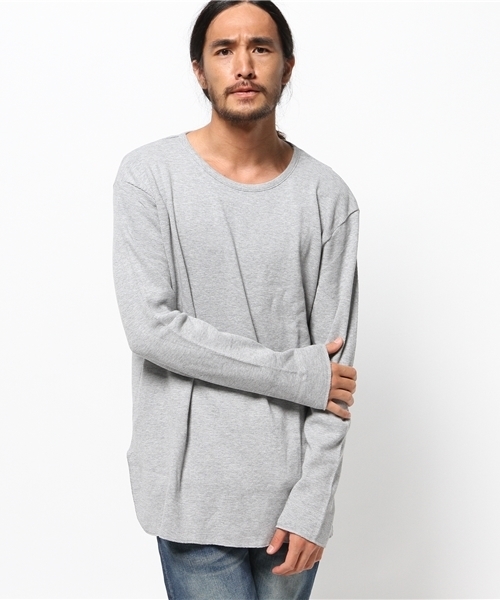 CIAOPANIC(チャオパニック)の「【Ciaopanic】 ハニカムロング丈C/N(Tシャツ/カットソー・メンズ・ホワイト/グレー/ブラック/その他19・LARGE/MEDIUM)」の3枚目の写真