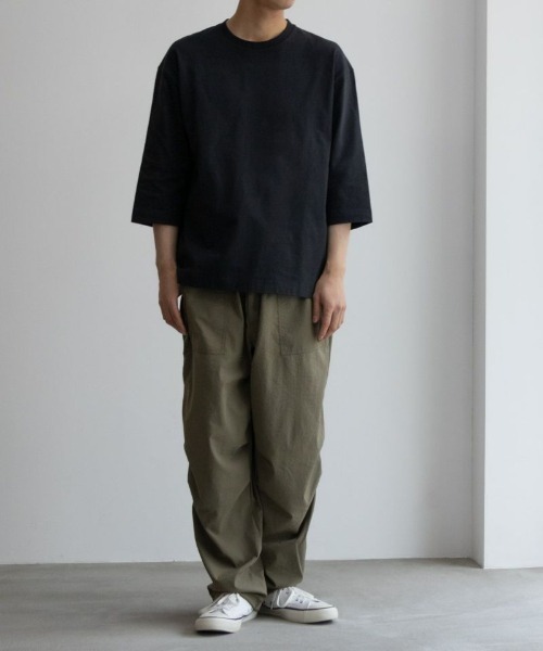 Mac-House(マックハウス)の「【 ユニセックス 】 GOOD CREW USコットン 7分袖Tシャツ 綿100(Tシャツ/カットソー・メンズ・チャコールグレー/ベージュ/ホワイト/グレー/ブラック/ブルー・L/S/XL/M/XXL)」の8枚目の写真