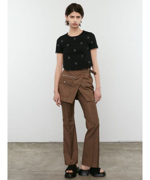 EMODA(エモダ)の「チュールレイヤードトップス(Tシャツ/カットソー・レディース・ブラック/ホワイト/ブルー・FREE)」の6枚目の写真