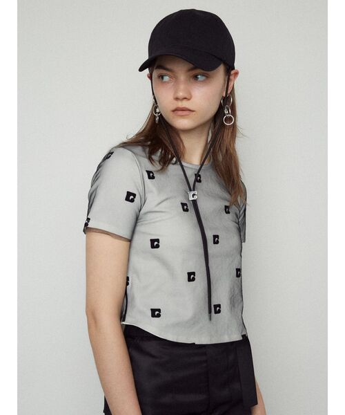 EMODA(エモダ)の「チュールレイヤードトップス(Tシャツ/カットソー・レディース・ブラック/ホワイト/ブルー・FREE)」の9枚目の写真