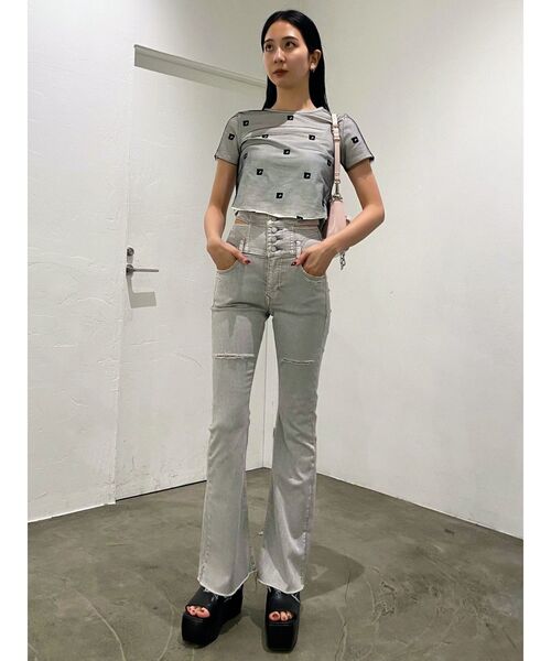 EMODA(エモダ)の「チュールレイヤードトップス(Tシャツ/カットソー・レディース・ブラック/ホワイト/ブルー・FREE)」の20枚目の写真