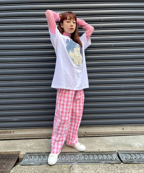 sevens（セブンズ）の「【sevens】ギンガムチェックイージーパンツ（その他パンツ・レディース・ブルー/ピンク・FREE）」の10枚目の写真