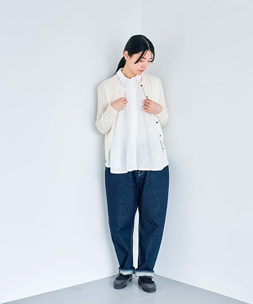 HAU(ハウ)の「ニットカーディガン suvin(カーディガン/ボレロ・レディース・アイボリー/グレー/ライム/ピンク・MEDIUM)」の14枚目の写真