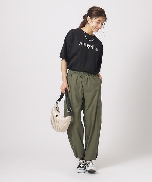 SHOO・LA・RUE（シューラルー）の「◆【洗える/2WAY】シルエットを変えられる 大人のカーゴパンツ（その他パンツ・レディース・ベージュ/ブラック/カーキ・02/03/04）」の21枚目の写真