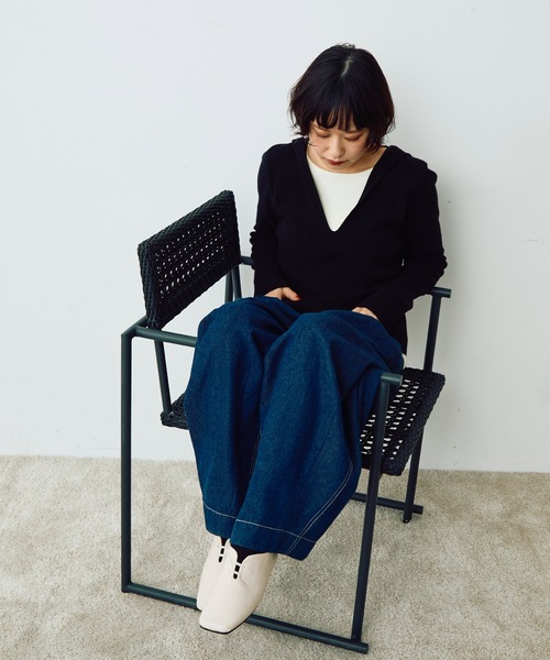 Crisp（クリスプ）の「スクエアトゥフラットシューズ（パンプス・レディース・ブラウン/ブラック/チャコール/アイボリー・38inch/37inch/39inch/36inch）」の20枚目の写真