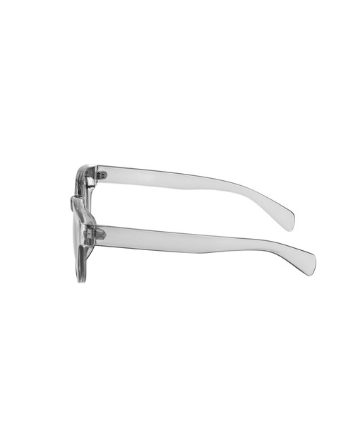 X-girl（エックスガール）の「MILLS LOGO CLEAR FRAME SUNGLASSES（サングラス・レディース・ブラウン/グレー・ONE SIZE）」の4枚目の写真