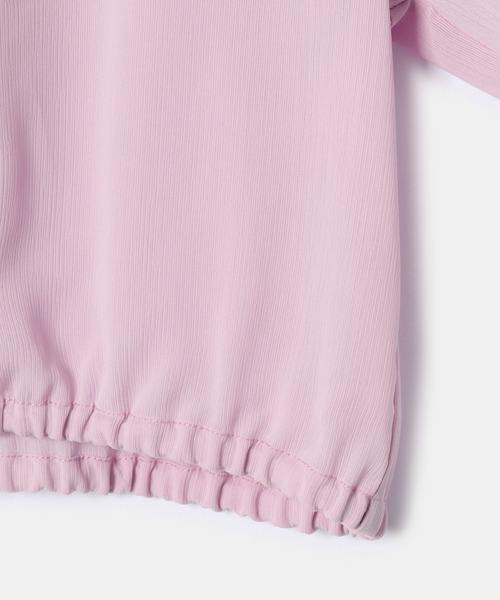 ROPE' PICNIC(ロペピクニック)の「【KIDS】クロップドシアーブルゾンパーカー(ブルゾン・キッズ・ブラック/ダークラベンダー・110/120/130/140/150)」の10枚目の写真