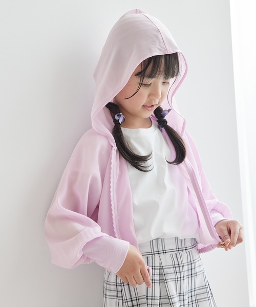 アルベロベロ　ぶたさん&ふくろう　刺繍　ジップアップ　ブルゾン　シアー アルベロベロ ぶたさん&ふくろう 刺繍 ジップアップ ブルゾン