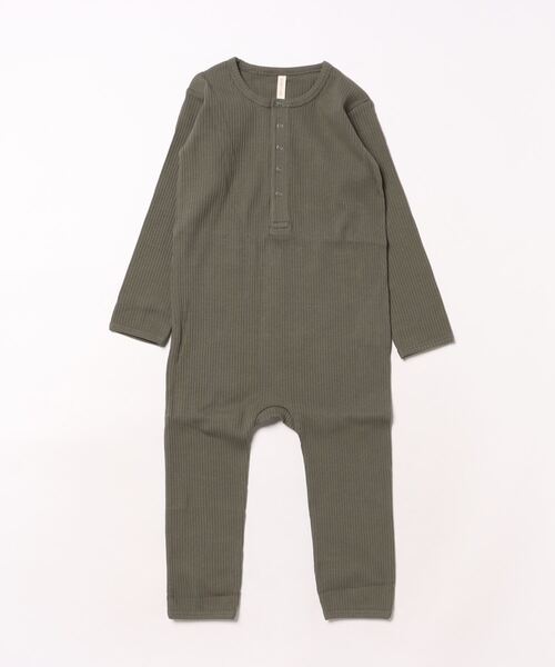 セール】/Quincy Mae/RIBBED BABY JUMPSUIT || FOREST（その他
