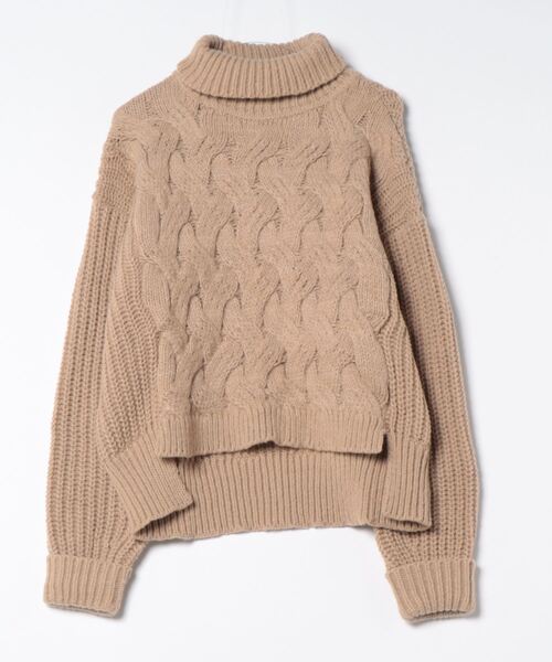 KNIT/ROIAL(ロイアル）オーバーサイズローゲージハイネックニット（ニット/セーター）｜roial（ロイアル）