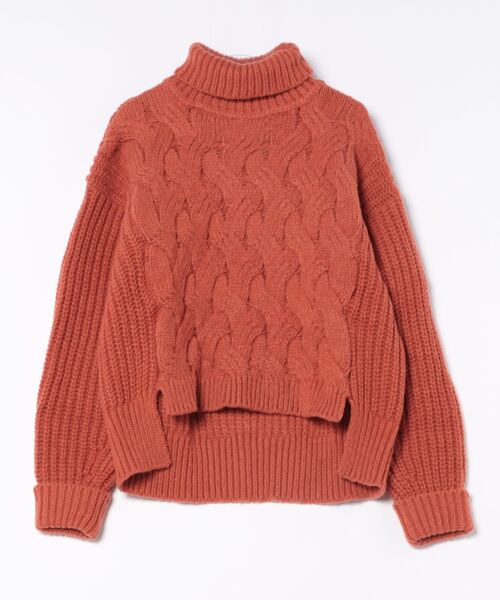 KNIT/ROIAL(ロイアル）オーバーサイズローゲージハイネックニット（ニット/セーター）｜roial（ロイアル）