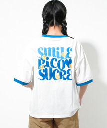 RiCO SUCRE | バックプリントリンガーTシャツ(Tシャツ/カットソー)