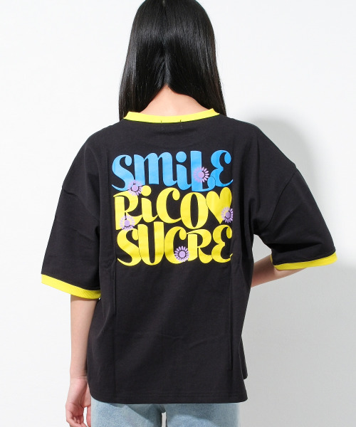 RiCO SUCRE(リコシュクレ)の「バックプリントリンガーTシャツ(Tシャツ/カットソー・キッズ・ブラック/ブルー/グリーン・140/160/130/165/150)」の2枚目の写真