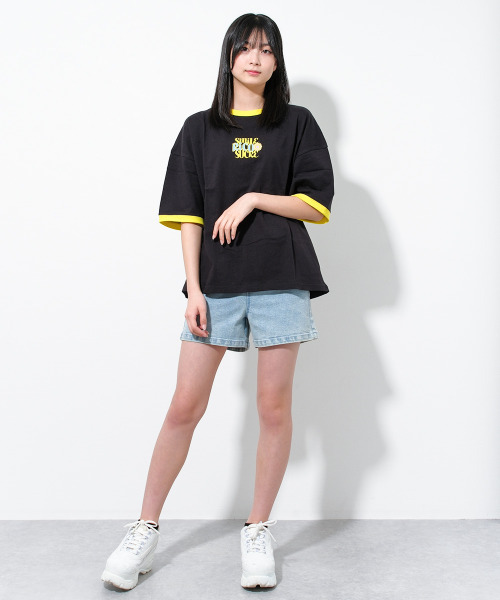 RiCO SUCRE(リコシュクレ)の「バックプリントリンガーTシャツ(Tシャツ/カットソー・キッズ・ブラック/ブルー/グリーン・140/160/130/165/150)」の4枚目の写真