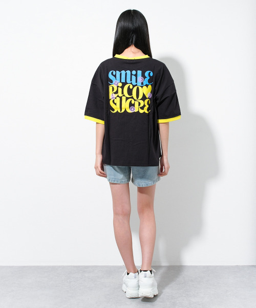 RiCO SUCRE(リコシュクレ)の「バックプリントリンガーTシャツ(Tシャツ/カットソー・キッズ・ブラック/ブルー/グリーン・140/160/130/165/150)」の5枚目の写真
