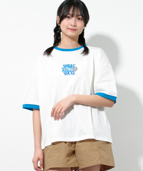 RiCO SUCRE(リコシュクレ)の「バックプリントリンガーTシャツ(Tシャツ/カットソー・キッズ・ブラック/ブルー/グリーン・140/160/130/165/150)」の10枚目の写真