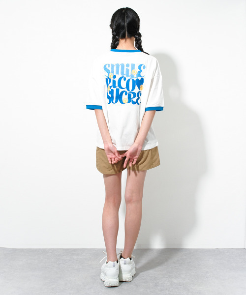 RiCO SUCRE(リコシュクレ)の「バックプリントリンガーTシャツ(Tシャツ/カットソー・キッズ・ブラック/ブルー/グリーン・140/160/130/165/150)」の11枚目の写真