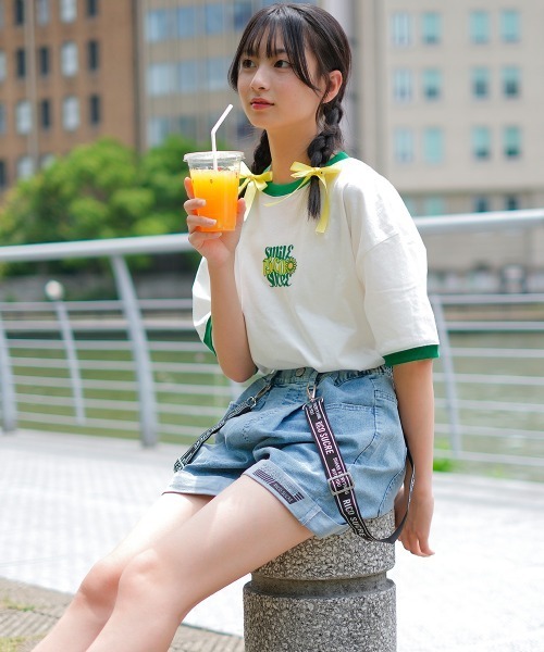 RiCO SUCRE(リコシュクレ)の「バックプリントリンガーTシャツ(Tシャツ/カットソー・キッズ・ブラック/ブルー/グリーン・140/160/130/165/150)」の18枚目の写真