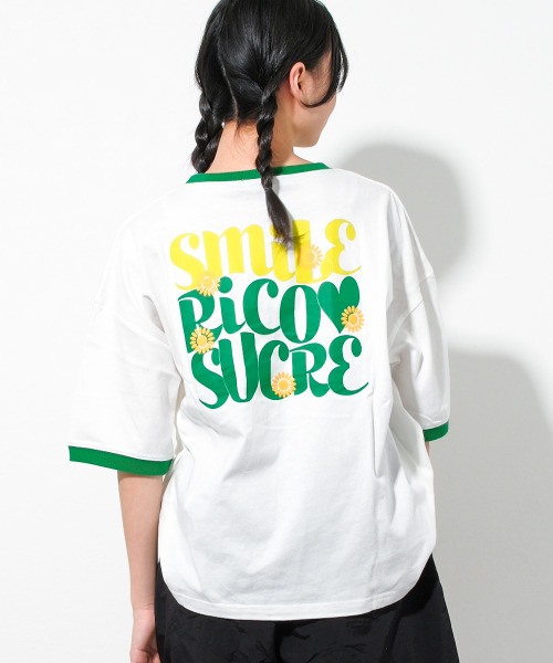 RiCO SUCRE(リコシュクレ)の「バックプリントリンガーTシャツ(Tシャツ/カットソー・キッズ・ブラック/ブルー/グリーン・140/160/130/165/150)」の21枚目の写真