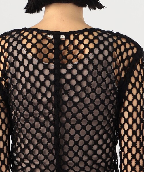 BY MALENE BIRGER（バイマレーネビルガー）の「BY MALENE BIRGER CYMBELINE クロシェトップス（ニット/セーター・レディース・ブラック・34）」の7枚目の写真