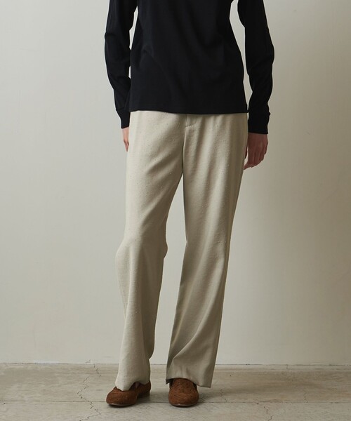 Steven Alan(スティーブンアラン)の「<Steven Alan>セミフレア ネップ パンツ(その他パンツ・レディース・ブラック/ベージュ・L/M/S)」の3枚目の写真